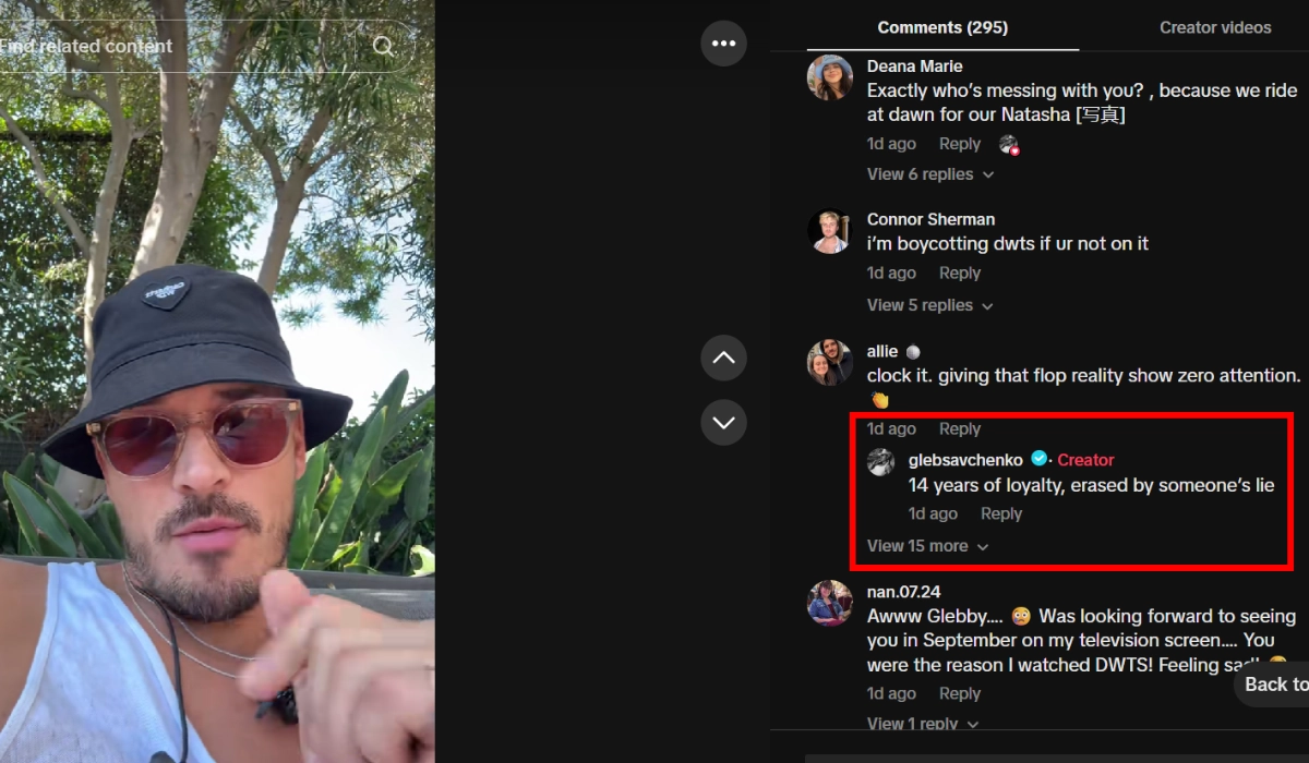 Fan Respond on Gleb Savchenko Tik tok Post