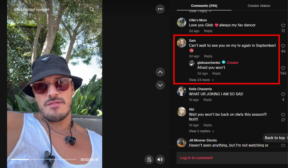 Gleb Savchenko Respond on Tik Tok