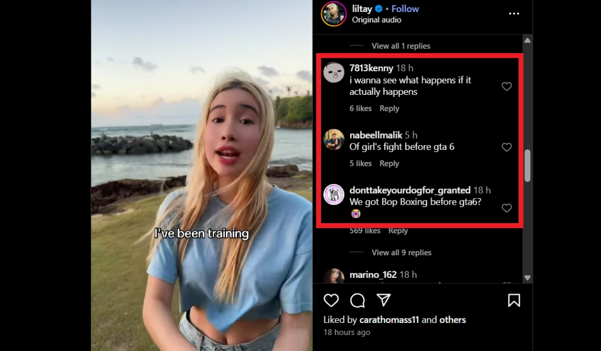 Lil Tay Sophie Rain boxing match Fan Reactions