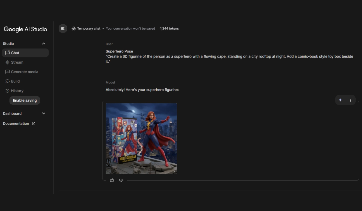 Nano Banana Superhero Pose