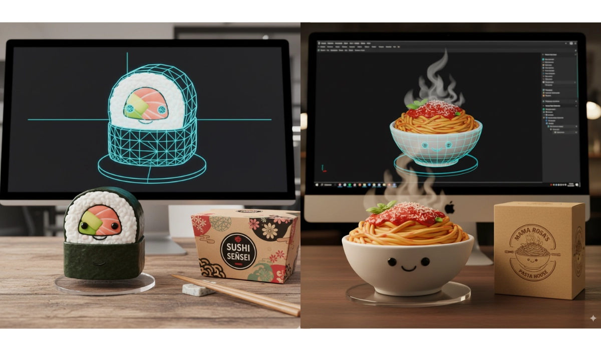 Nano Banana 3D figurine for Restaurants & Cafes Business