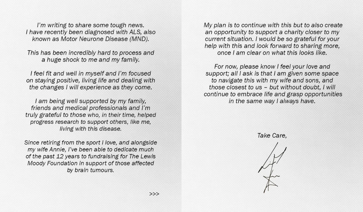 Lewis Moody Motor Neuron Disease