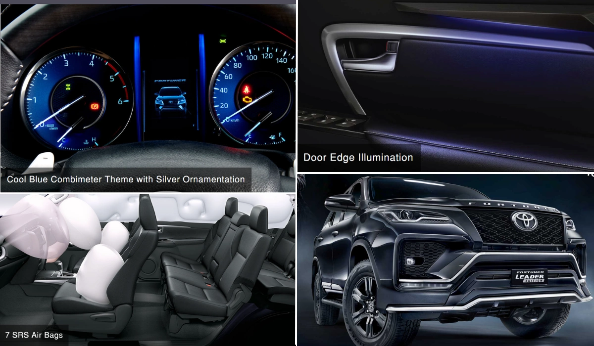 toyota fortuner leader edition interiors