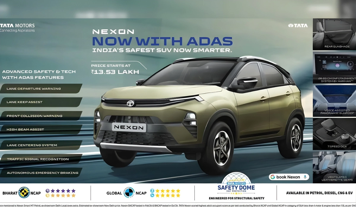 tata nexon adas variant