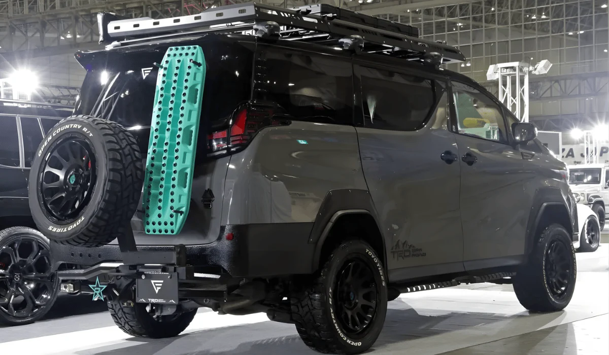 Modified Toyota Alphard minivan