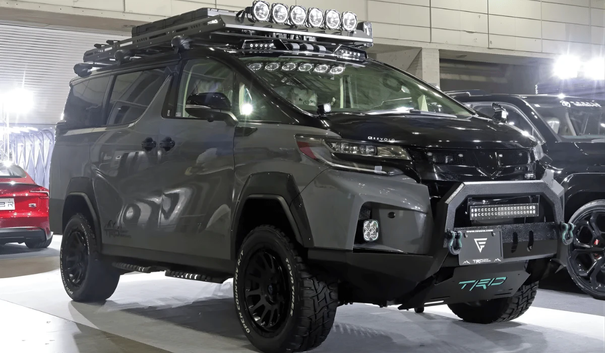 Modified Toyota Alphard minivan
