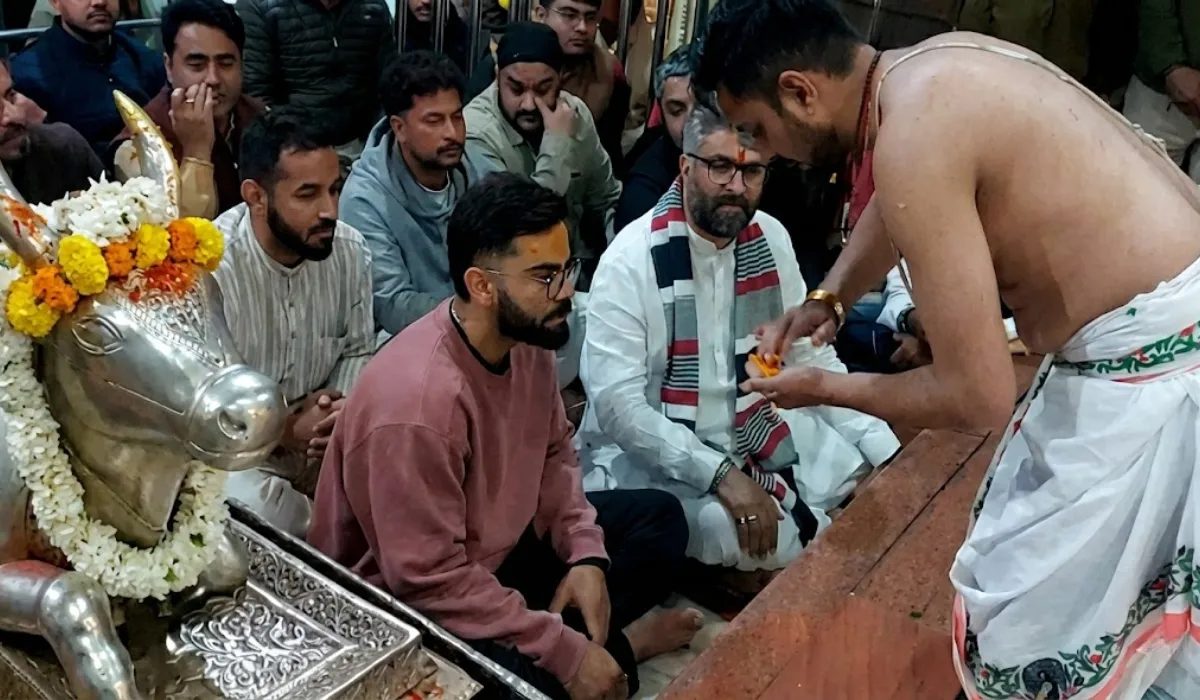 Virat Kohli, Kuldeep Yadav Visit Ujjain