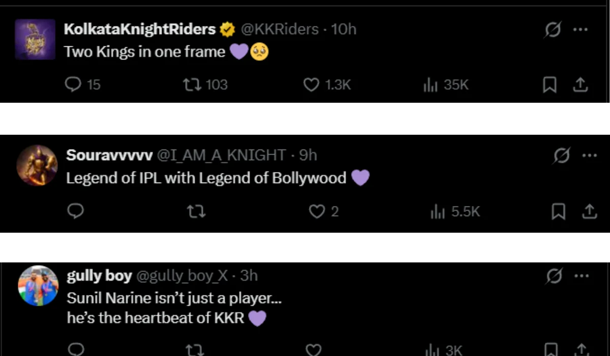 Sunil Narine & SRK