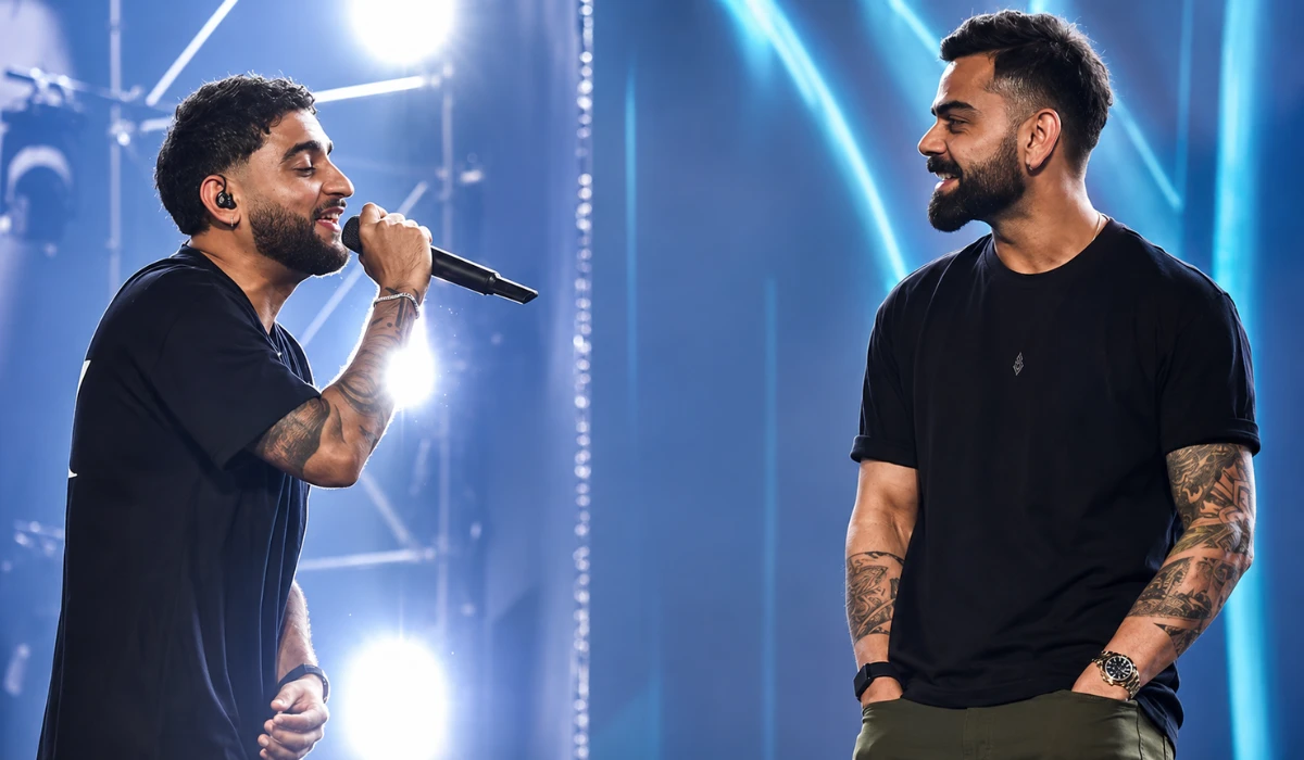  Virat Kohli and Karan Aujla