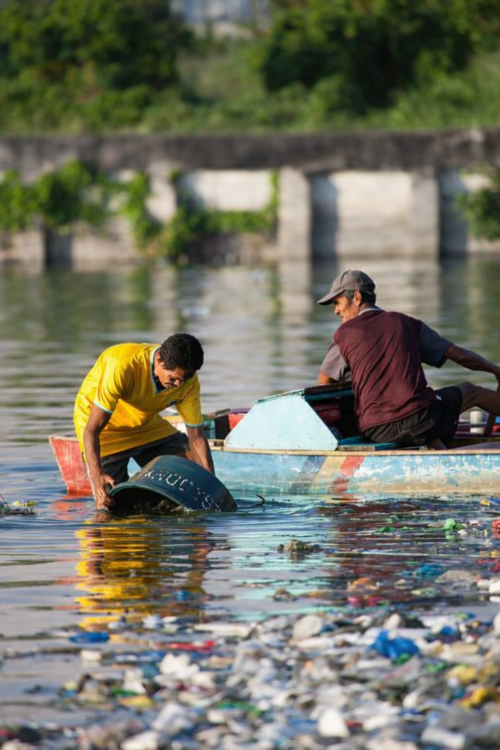 River cleaning activity