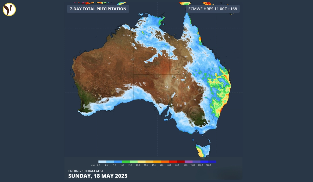 Heavy Rain Hits East Coast of Australia This Week