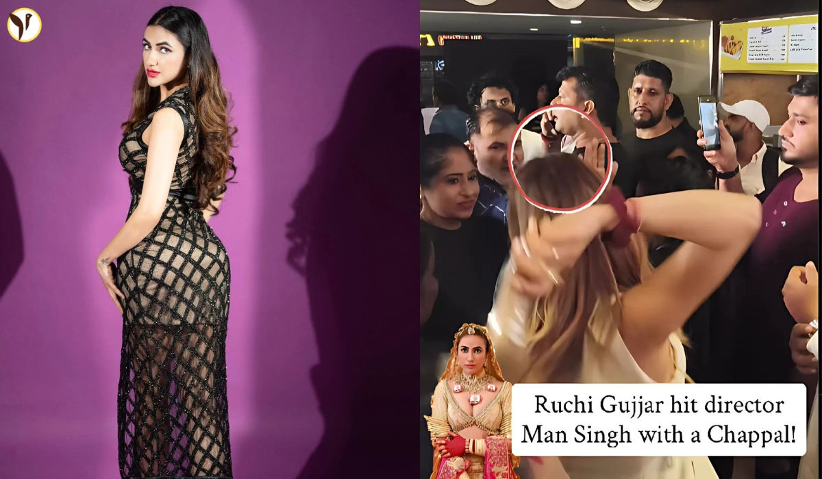 Ruchi Gujjar Hits Producer with Chappal