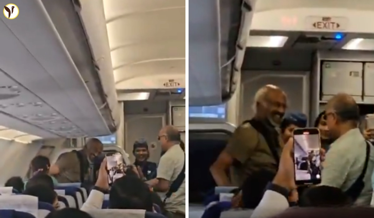 Rajinikanth's Viral Flight Moment Fuels Coolie Buzz