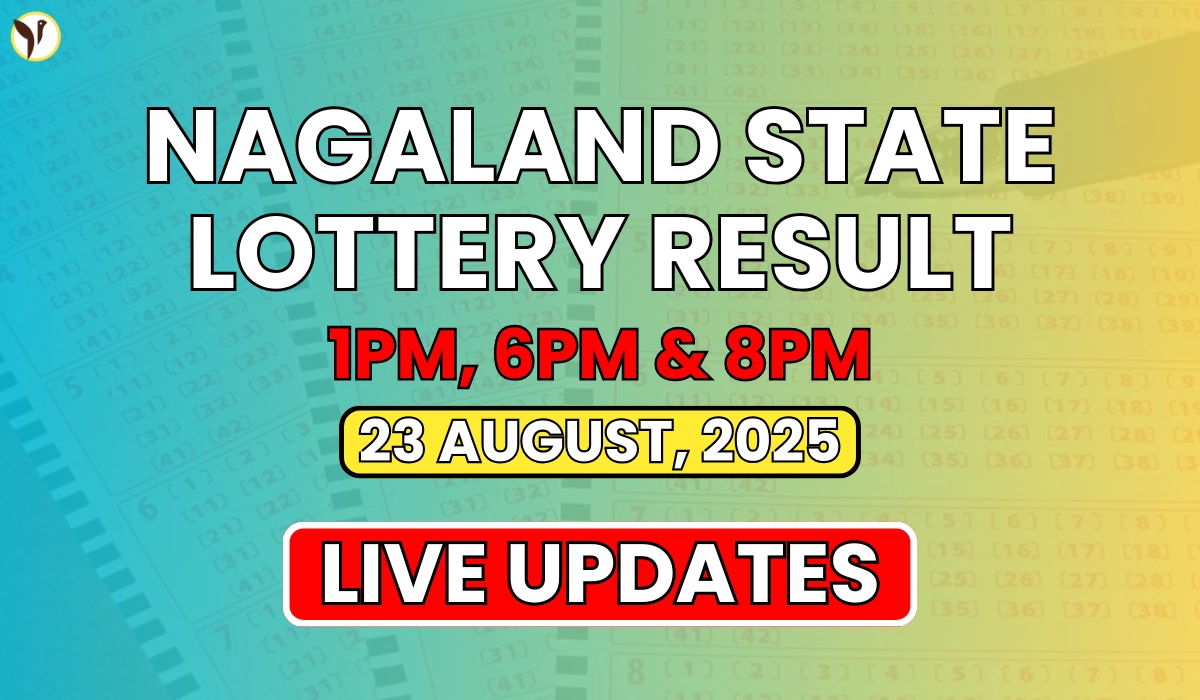 Nagaland State Lottery Result Today 8 PM 23 August 2025