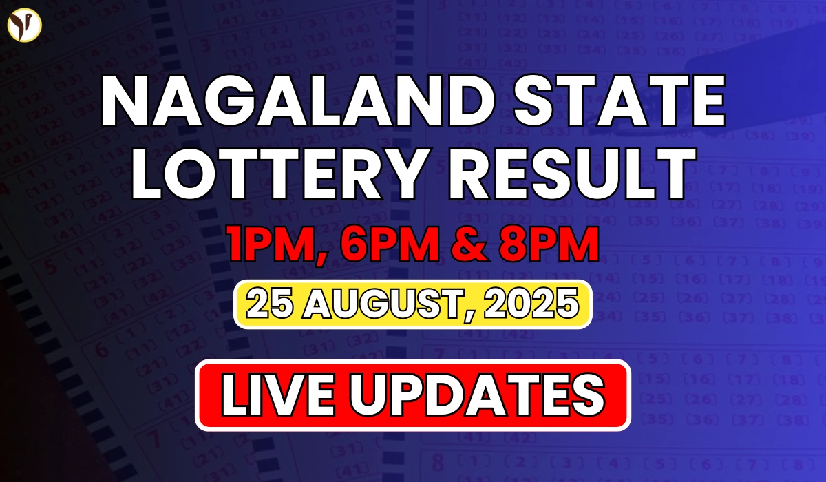 Nagaland State Lottery Result Today 25 August 2025 Monday