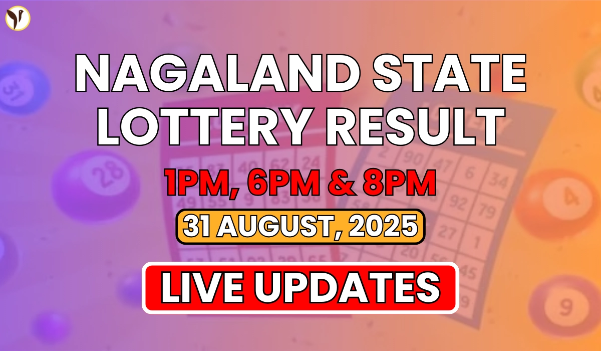 Nagaland State Lottery Result Today 8 PM 31 August 2025 