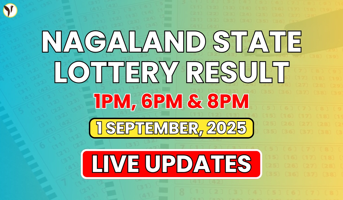 Nagaland State Lottery Result Today 8 PM 1 September 2025 