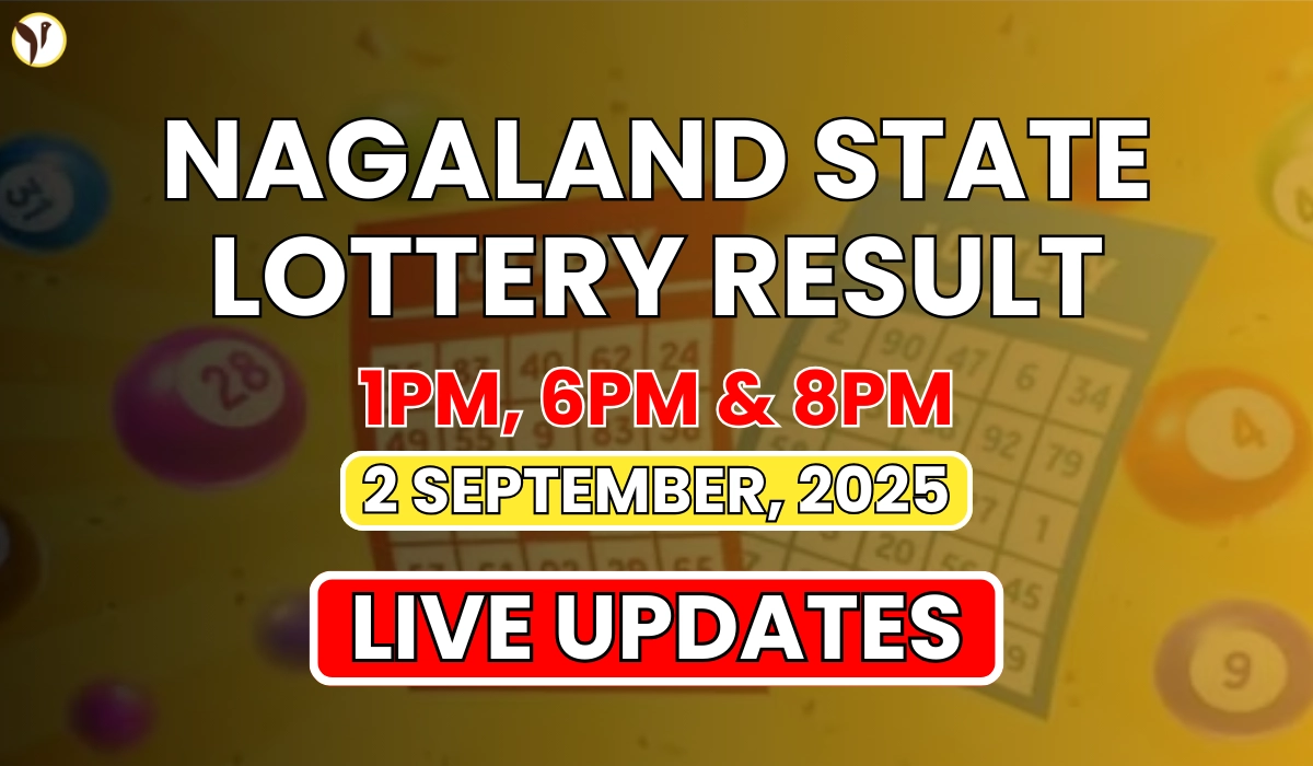 Nagaland State Lottery Result Today 2 September 2025 Tuesday