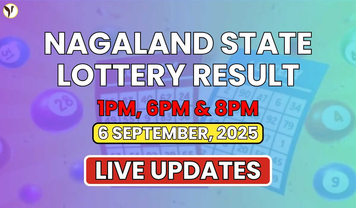 Nagaland State Lottery Result Today 8 PM 6 September 2025 
