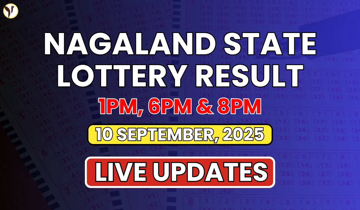 Nagaland State Lottery Result Today 8 PM 10 September 2025 