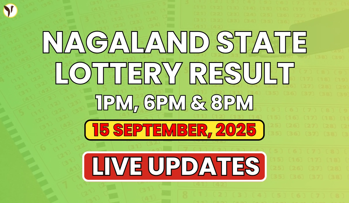 Nagaland State Lottery Result Today 8 PM 15 September 2025 