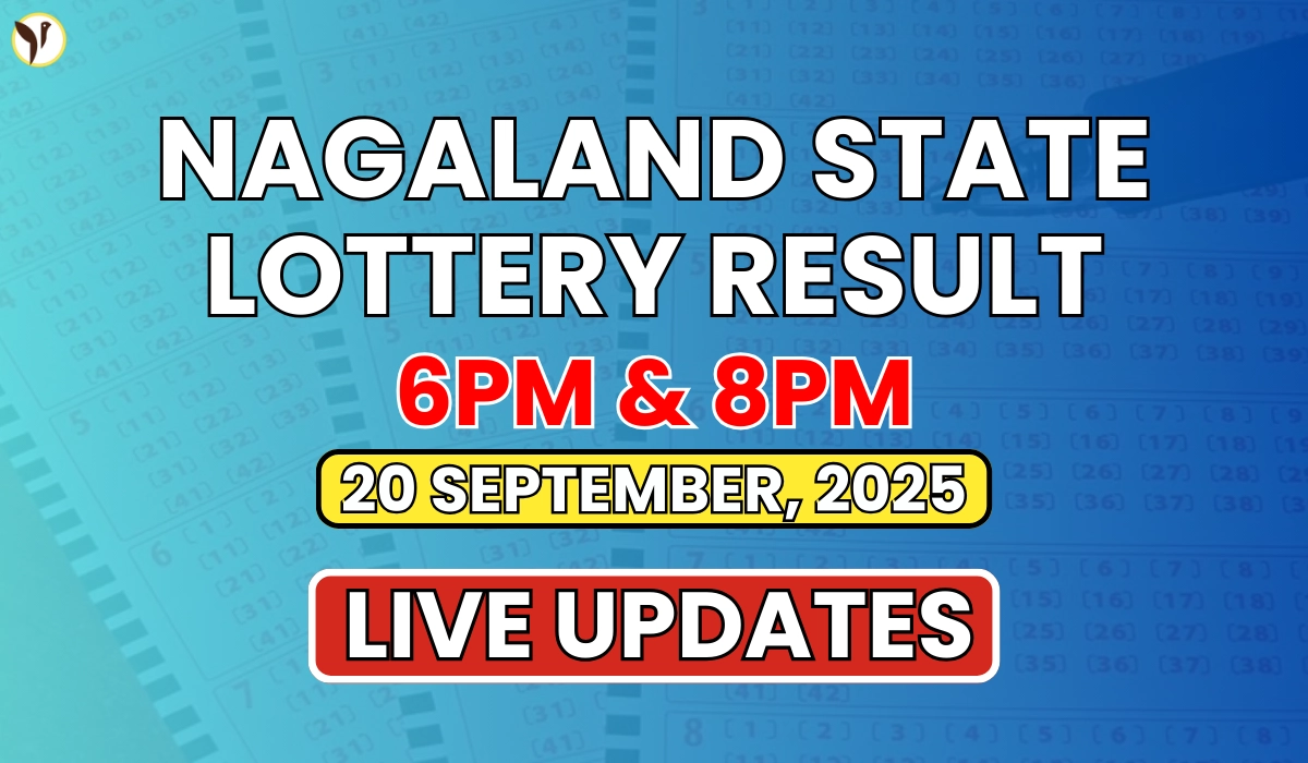 Nagaland State Lottery Result Today 20 September 2025 
