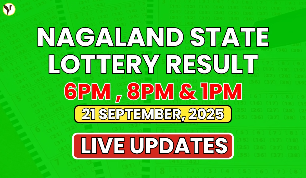 Nagaland State Lottery Result Today 21 September 2025 