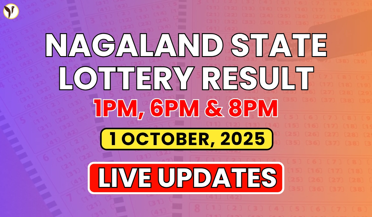 Nagaland State Lottery Result Today 8 PM, 1PM & 6PM 1 October 2025 Wednesday: Check Lottery Sambad Winning Numbers