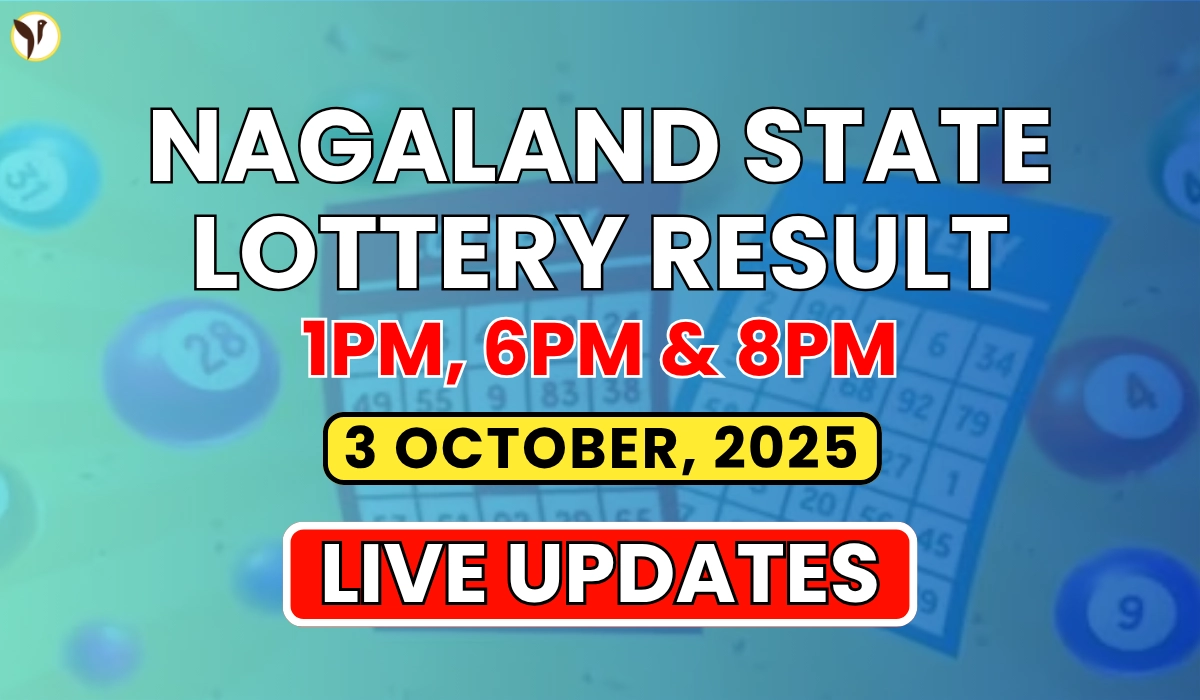Nagaland State Lottery Result Today 3 October 2025