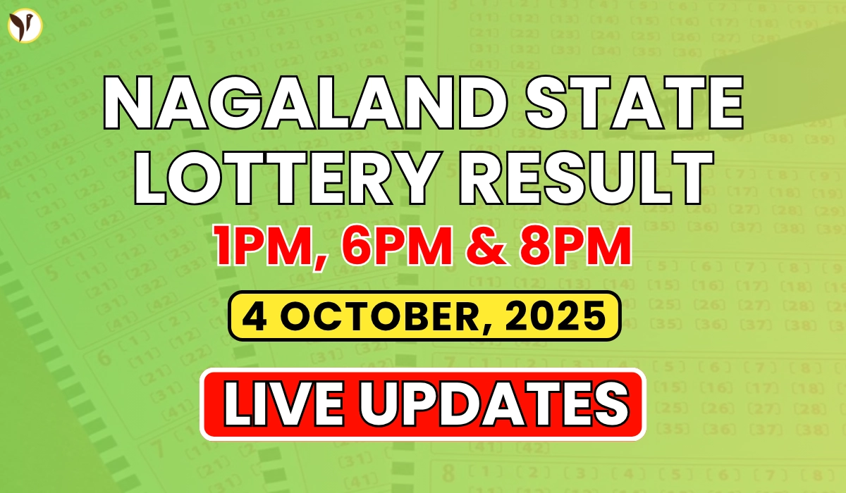 Nagaland State Lottery Result Today 4 October 2025