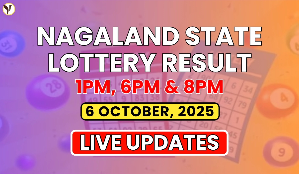 Nagaland State Lottery Result Today 6 October 2025