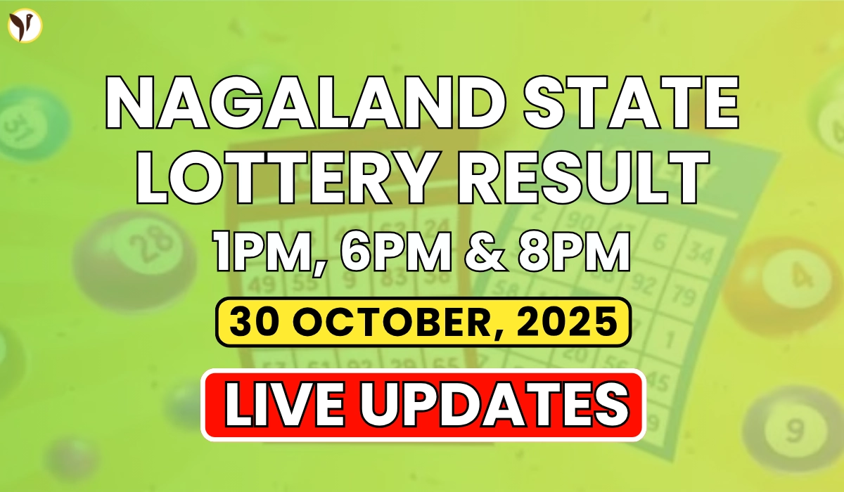 Nagaland State Lottery Result Today 30 October 2025
