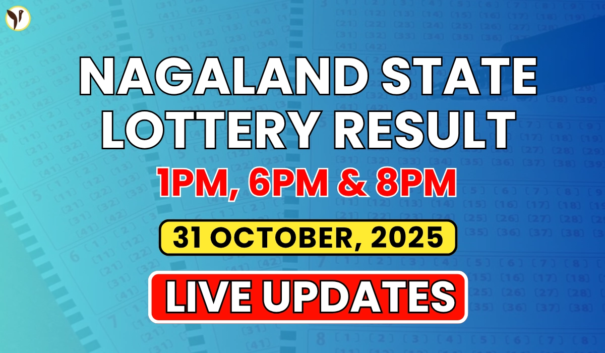 Nagaland State Lottery Result Today 31 October 2025