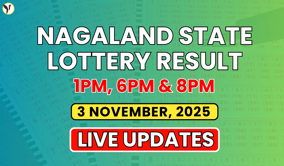 Nagaland State Lottery Result Today 3 November 2025