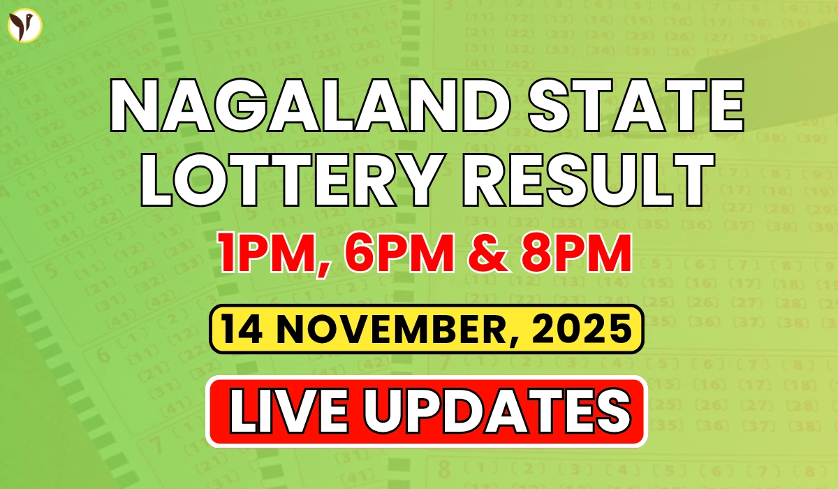 Nagaland State Lottery Result Today 14 November 2025
