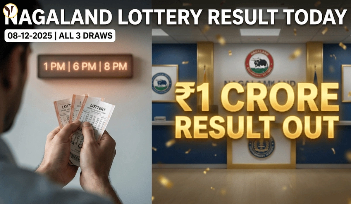 Nagaland State Lottery Result Today 8 PM, 1PM & 6PM 8 December 2025 Monday